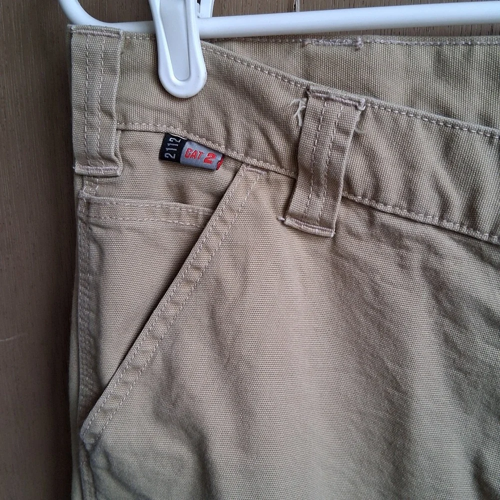 Carhartt FR Relaxed Fit Carpenter Pants Tan‎ 36x30 EUC